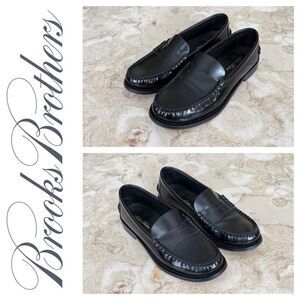 Brooks Brothers Classic Leather Penny Loafers Made in Italy